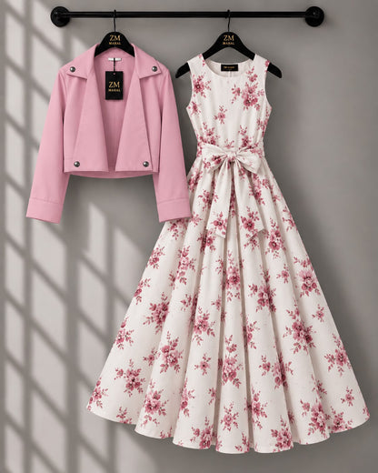 Luxe Bloom Jacket Maxi Set