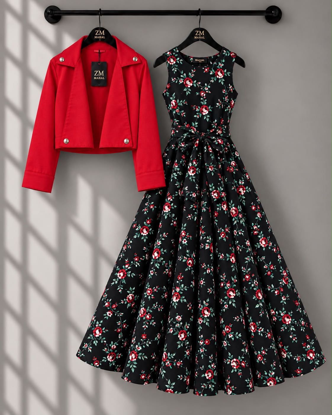 Luxe Bloom Jacket Maxi Set