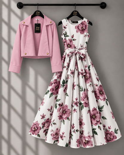 Luxe Bloom Jacket Maxi Set