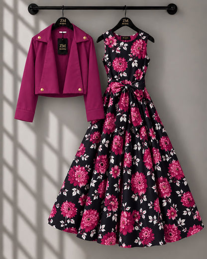 Luxe Bloom Jacket Maxi Set