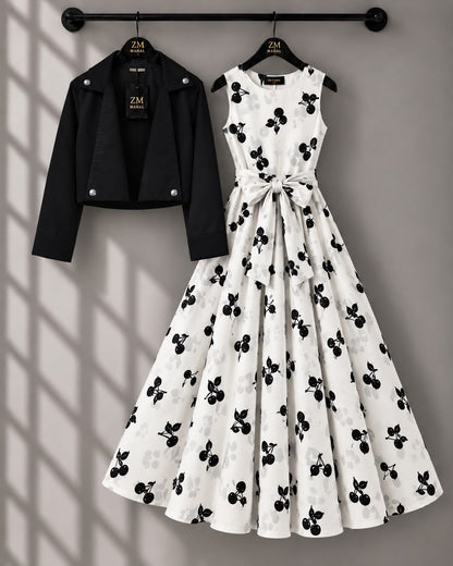 Luxe Bloom Jacket Maxi Set