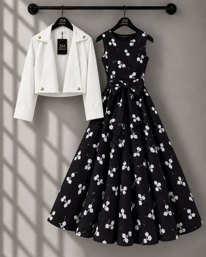 Luxe Bloom Jacket Maxi Set