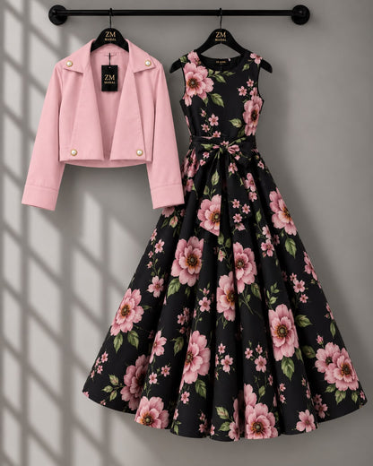 Luxe Bloom Jacket Maxi Set
