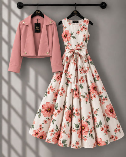 Luxe Bloom Jacket Maxi Set