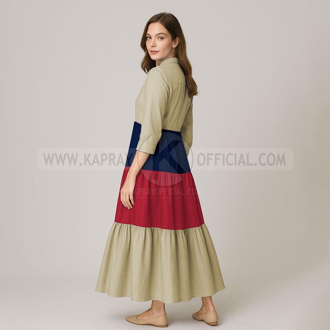 Elegant Multi Color Front Open Abaya FrocK