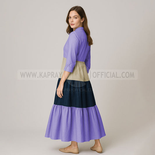 Elegant Multi Color Front Open Abaya FrocK