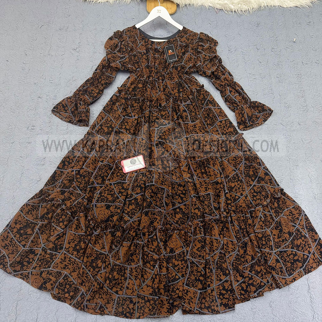 Chiffon 360 Frock – Unveil the Latest Prints K1