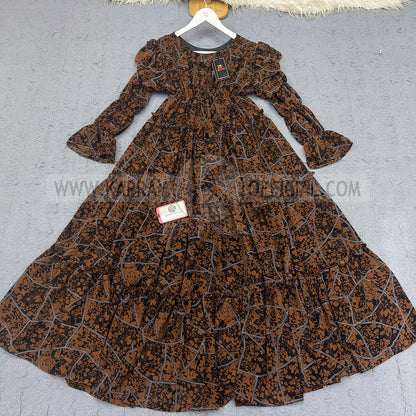 Chiffon 360 Frock – Unveil the Latest Prints K1