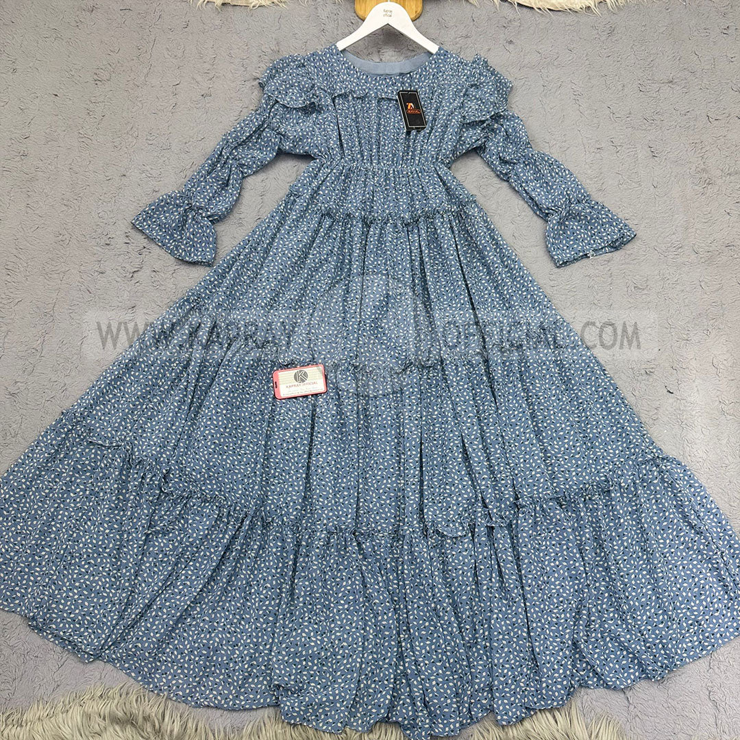 Chiffon 360 Frock – Unveil the Latest Prints K1