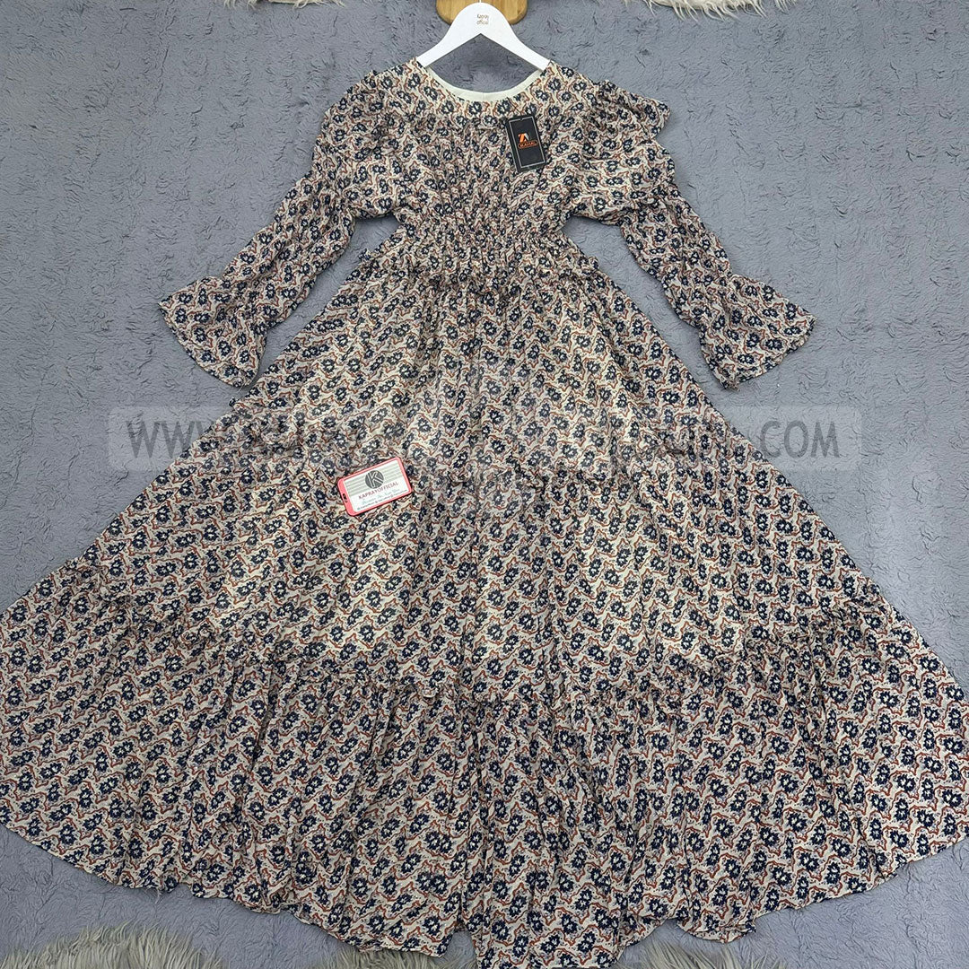 Chiffon 360 Frock – Unveil the Latest Prints K1