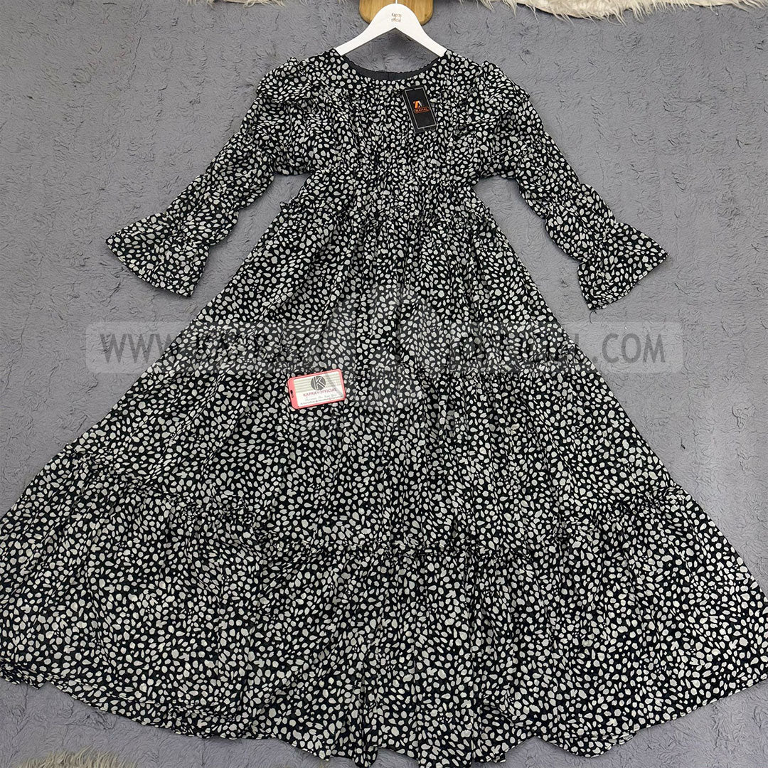 Chiffon 360 Frock – Unveil the Latest Prints K1