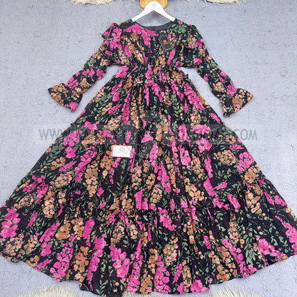 Chiffon 360 Frock – Unveil the Latest Prints K1