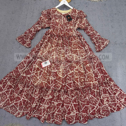 Chiffon 360 Frock – Unveil the Latest Prints K1