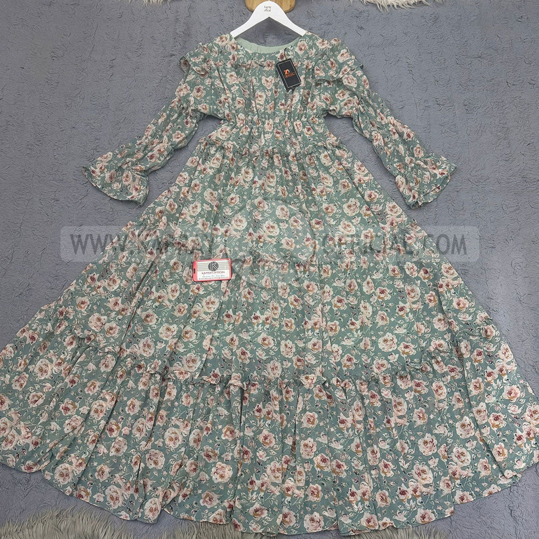 Chiffon 360 Frock – Unveil the Latest Prints K1