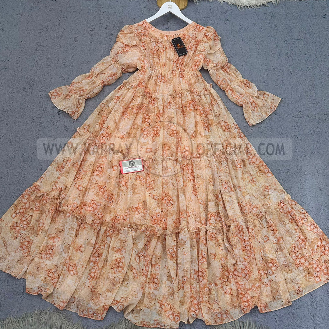 Chiffon 360 Frock – Unveil the Latest Prints K1