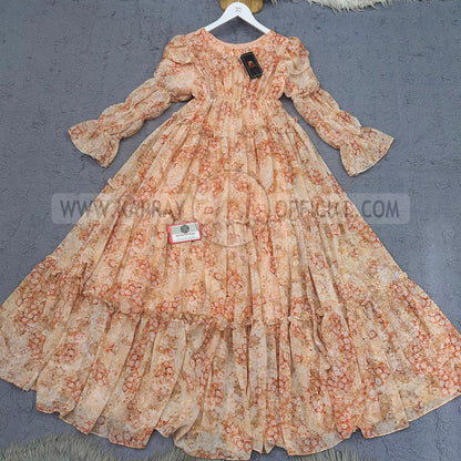 Chiffon 360 Frock – Unveil the Latest Prints K1