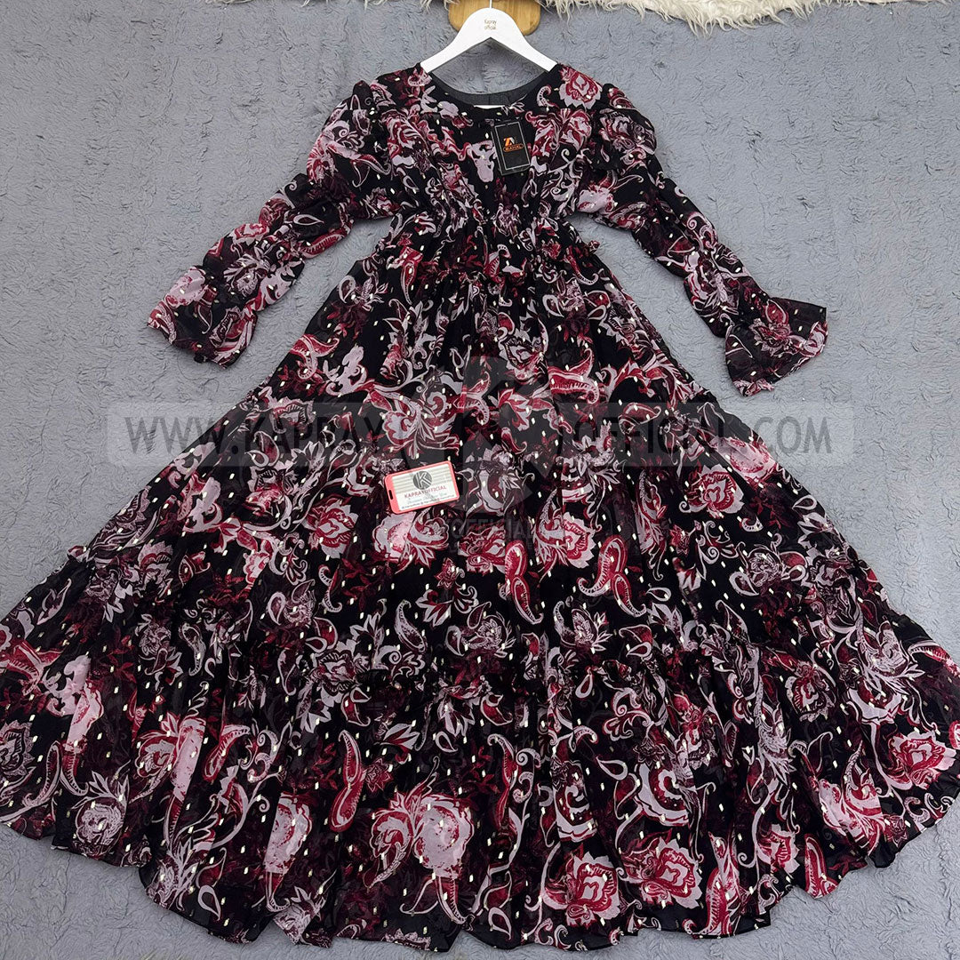 Chiffon 360 Frock – Unveil the Latest Prints K1