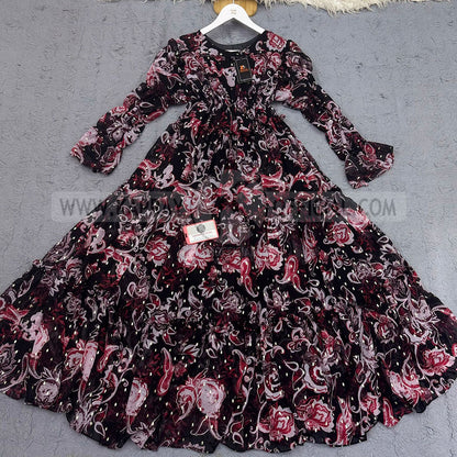 Chiffon 360 Frock – Unveil the Latest Prints K1