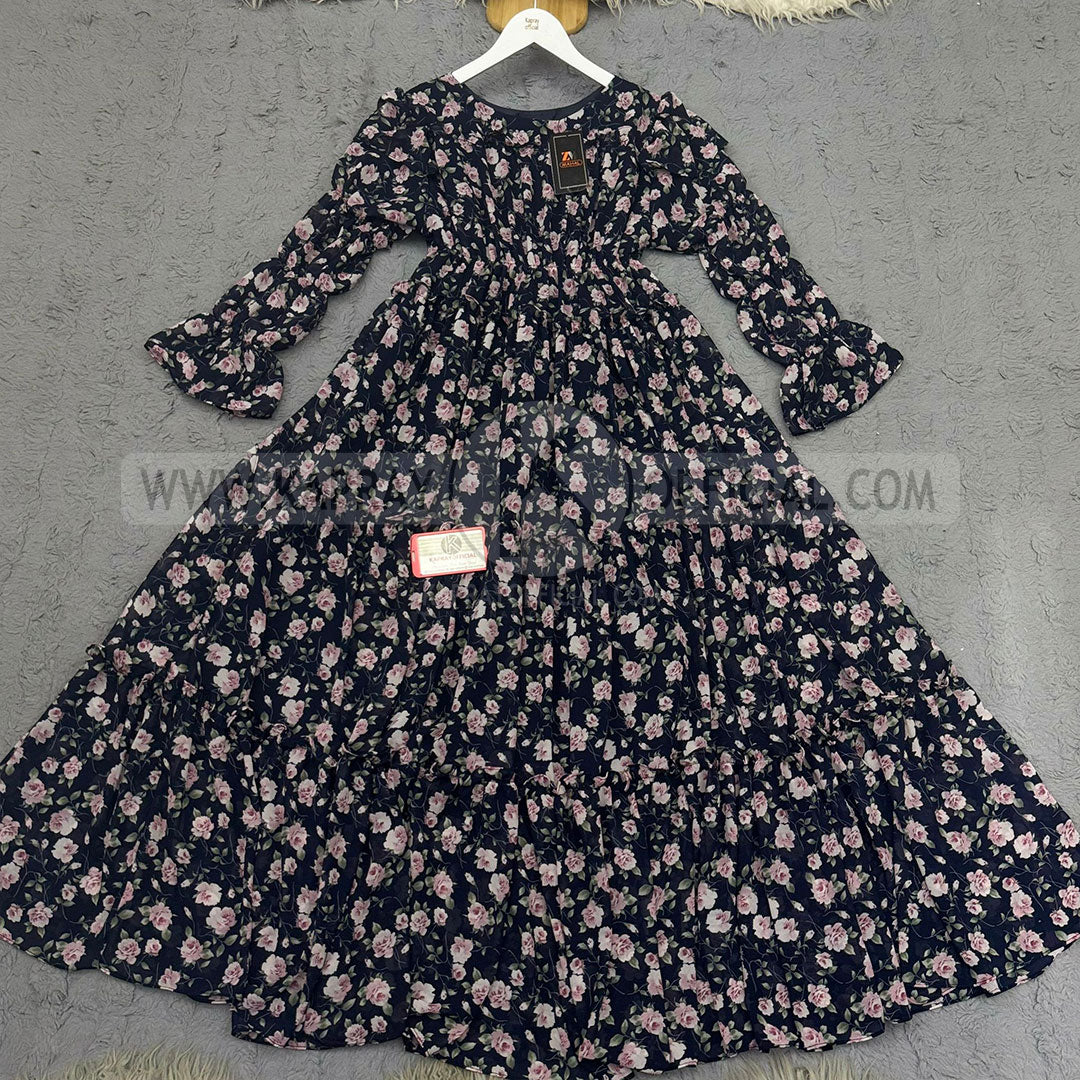Chiffon 360 Frock – Unveil the Latest Prints K1