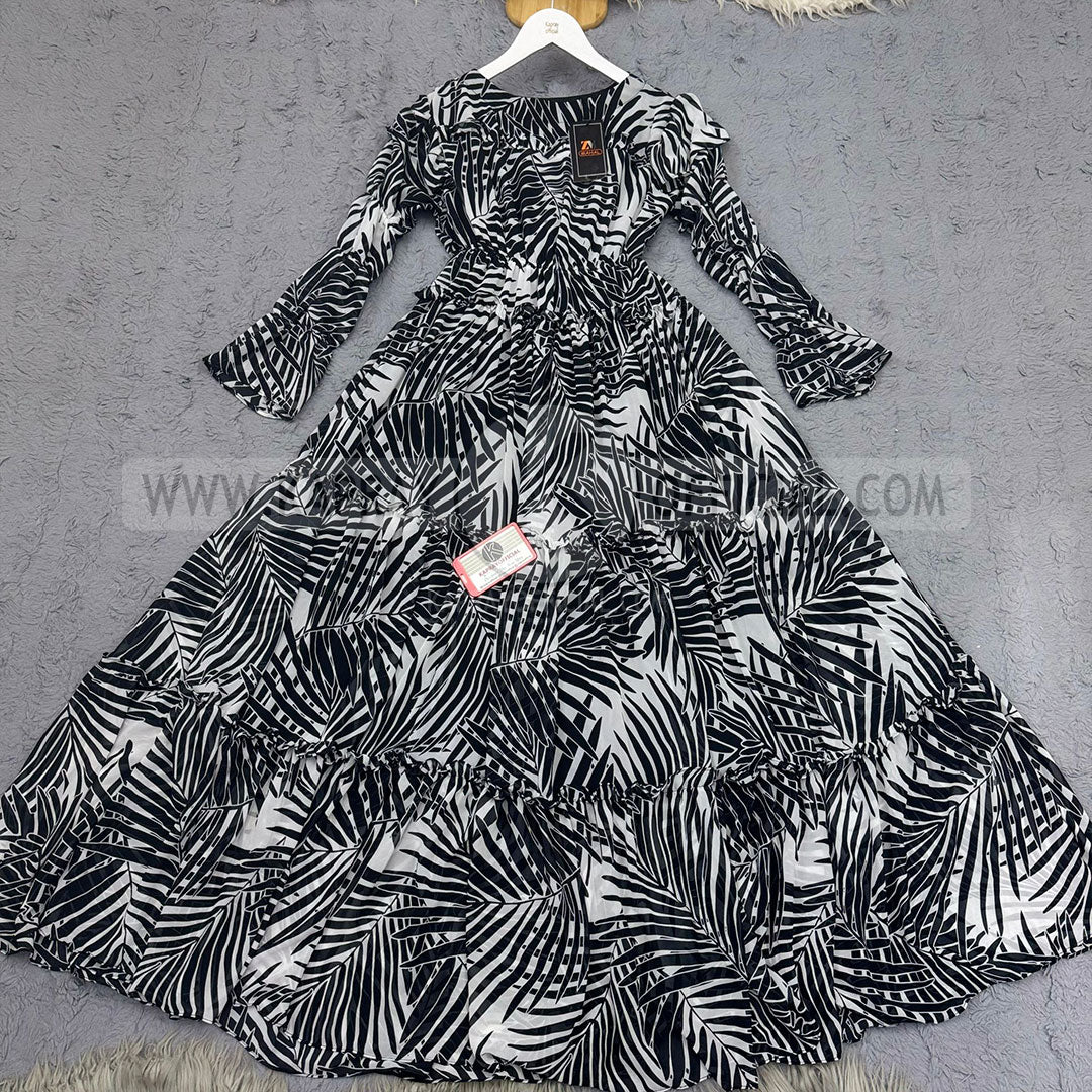 Chiffon 360 Frock – Unveil the Latest Prints K1