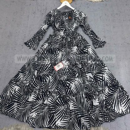 Chiffon 360 Frock – Unveil the Latest Prints K1