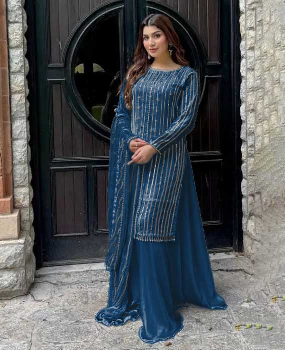 Long coat style pakistani on sale dresses