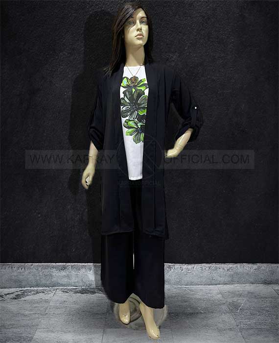 Western Flower Shrug Style 3-Piece Gown