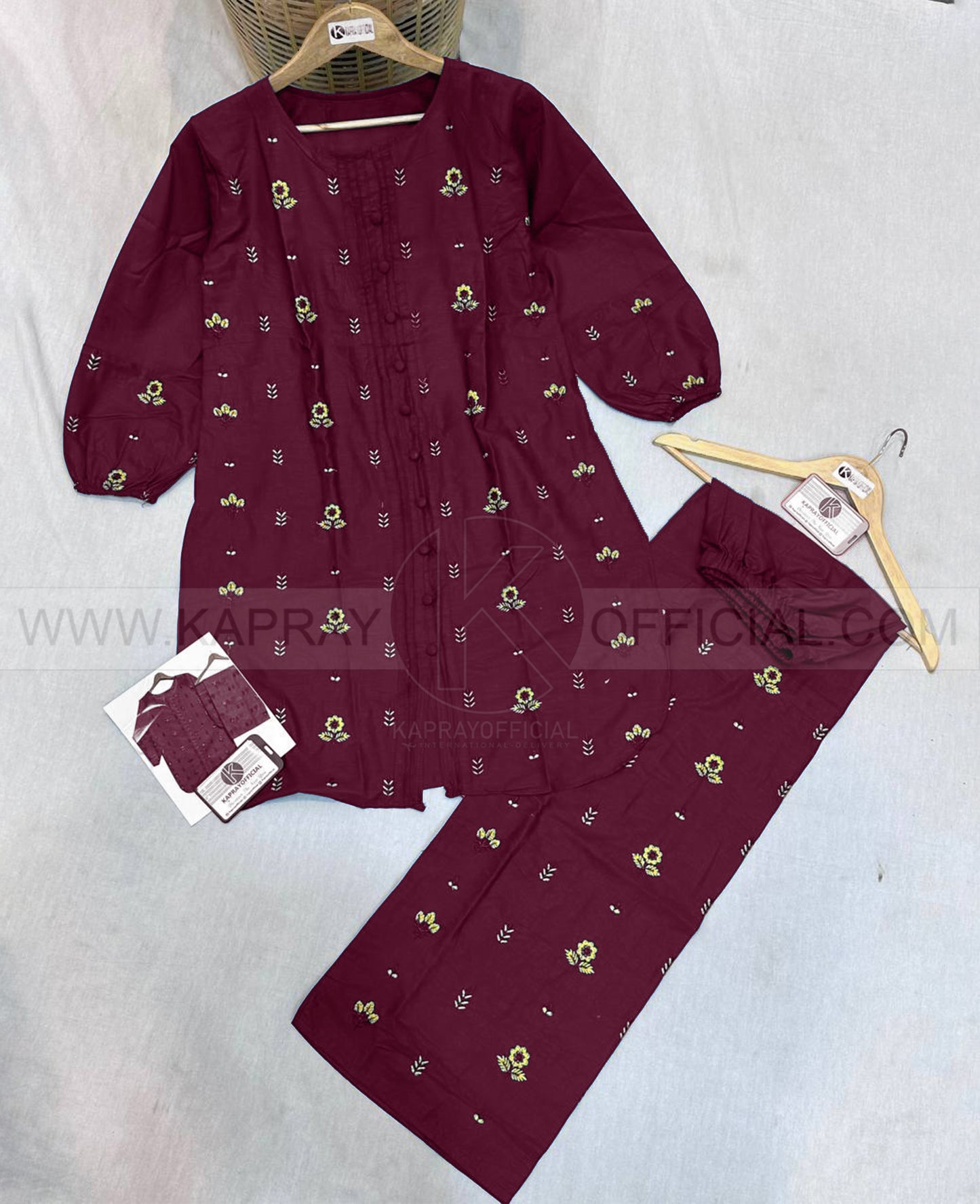 Beautiful Embroidered Shirt + Trouser