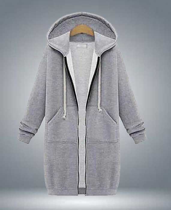 Long Button Hoodie Style