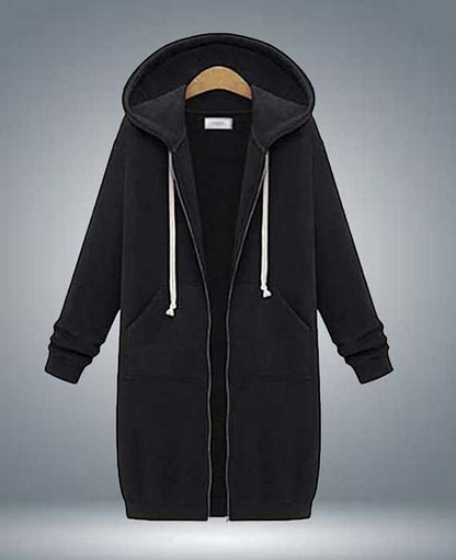 Long Button Hoodie Style