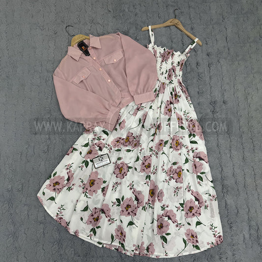 Floral Maxi Dress Set