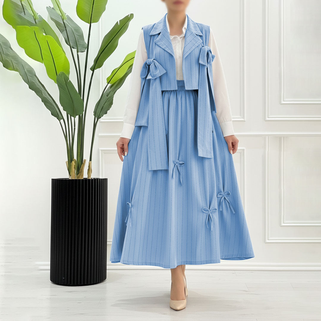 Ribbon Charm Layered 3-Piece