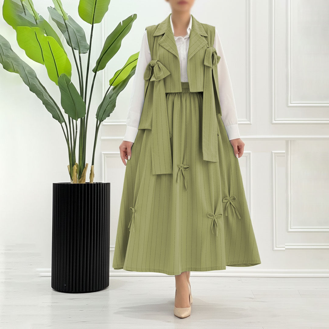 Ribbon Charm Layered 3-Piece