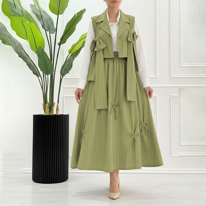 Ribbon Charm Layered 3-Piece