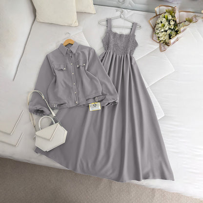 Modest Chic Button Jacket Maxii