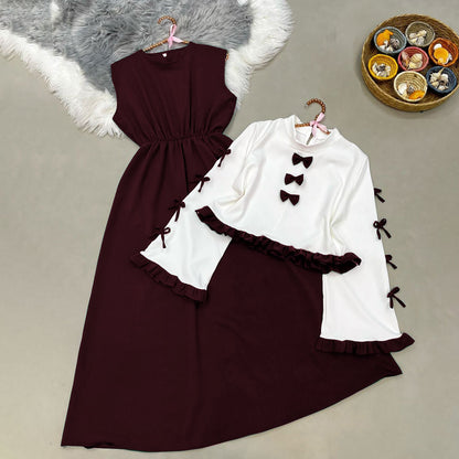 Ribbon Tie Elegant Maxi Dress