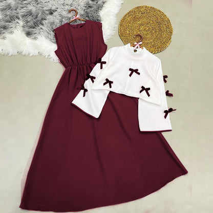 Tie Ribbon Elegant Maxi Dress