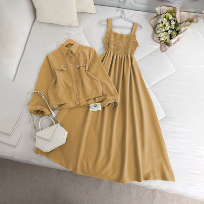 Modest Chic Button Jacket Maxii