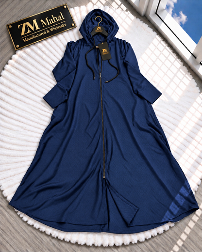 Hooded Textured Abaya