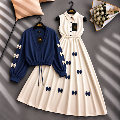 Wine Bow Classic Embellished Maxi
