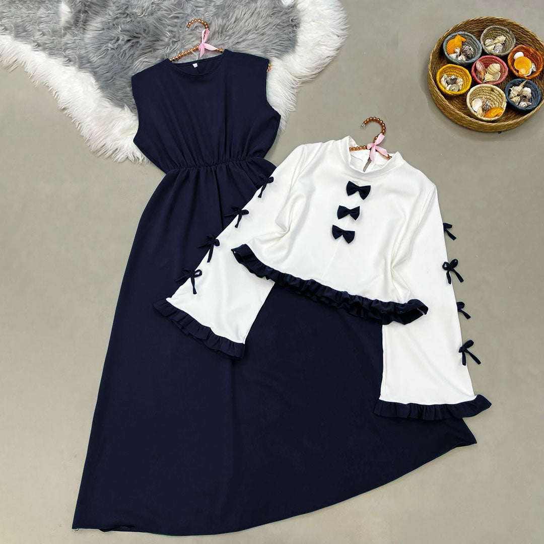 Ribbon Tie Elegant Maxi Dress