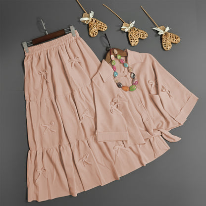 Luxe Bow Ribbon Charm 2-Piece Set