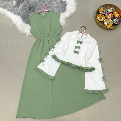 Ribbon Tie Elegant Maxi Dress