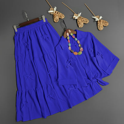 Luxe Bow Ribbon Charm 2-Piece Set