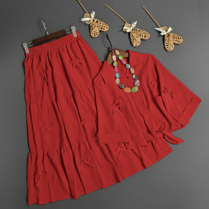 Luxe Bow Ribbon Charm 2-Piece Set