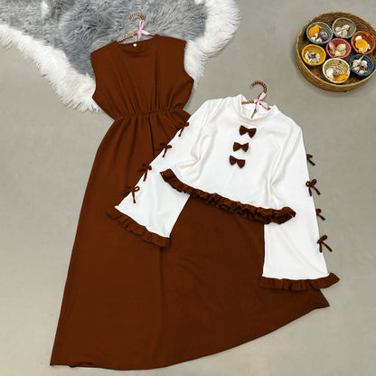 Ribbon Tie Elegant Maxi Dress