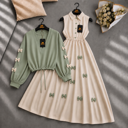 Wine Bow Classic Embellished Maxi