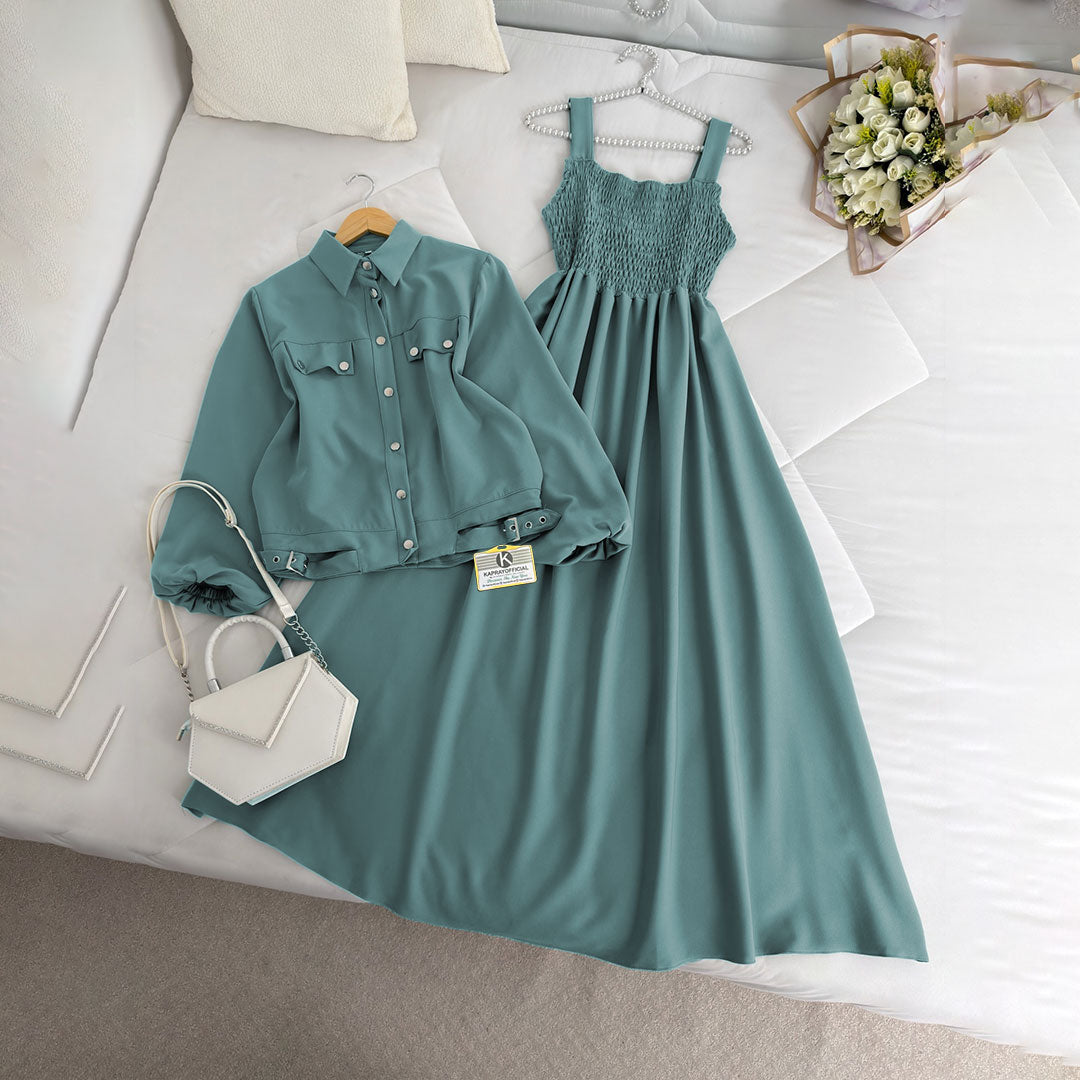 Modest Chic Button Jacket Maxii