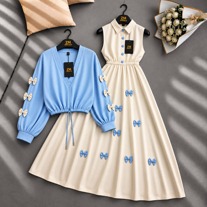 Wine Bow Classic Embellished Maxi