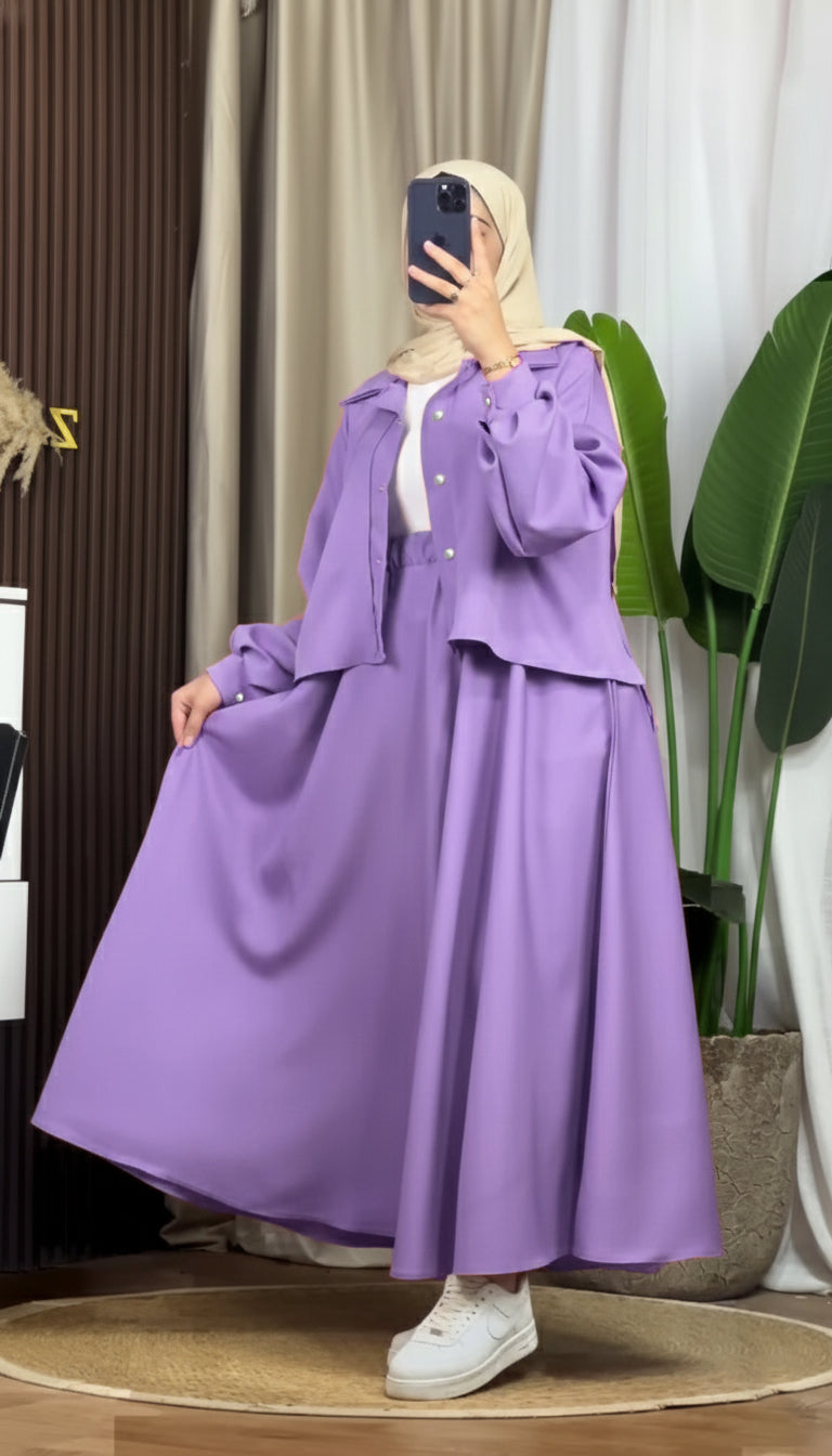 Mint Luxe Korean Georgette Dress With Inner